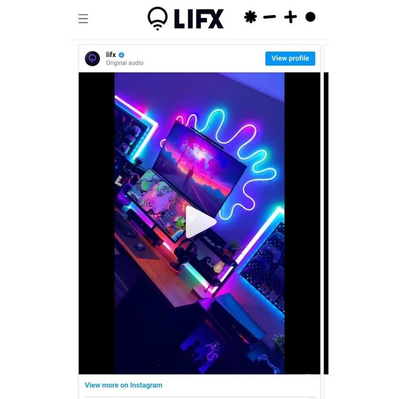 LIFX - SuperColor - Indoor Neon Flex 16ft Light Strip/Rope Light -RGBW LED Smart - Picture 7 of 12